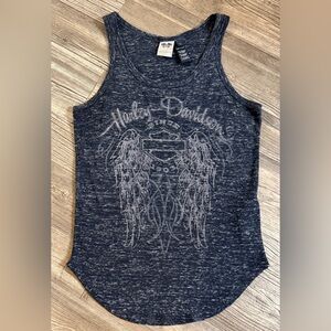 Harley-Davidson Women's Embellished Downswept Wing Tank Top Sz L
